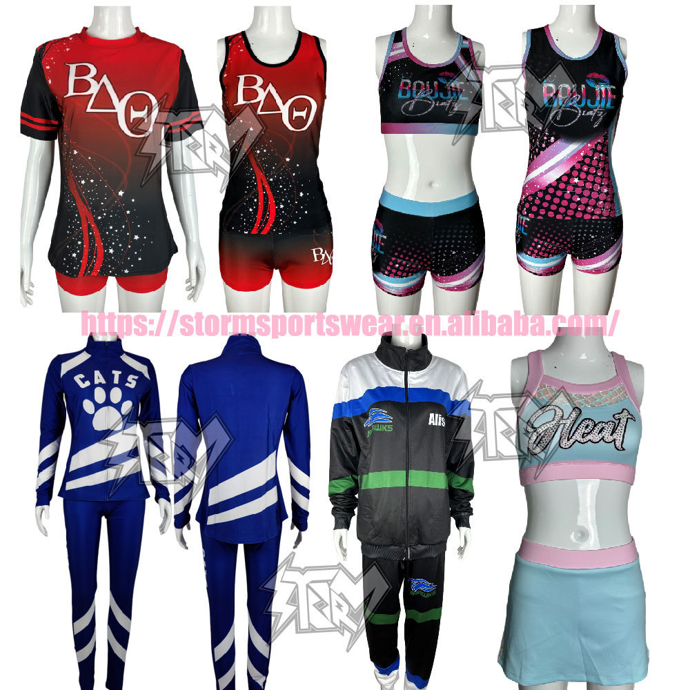 Custom all stars cheerleading costume packages royal blue cheerleading uniforms