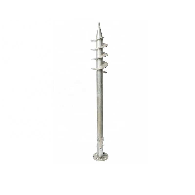 Easy Installation Ground Screw Anchor for Pop-up Canopy Tents Fence Post Anchor Ground Spike Wood Posts Pole Anchor Steel