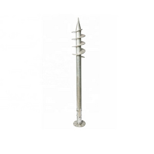 Easy Installation Ground Screw Anchor for Pop-up Canopy Tents Fence Post Anchor Ground Spike Wood Posts Pole Anchor Steel