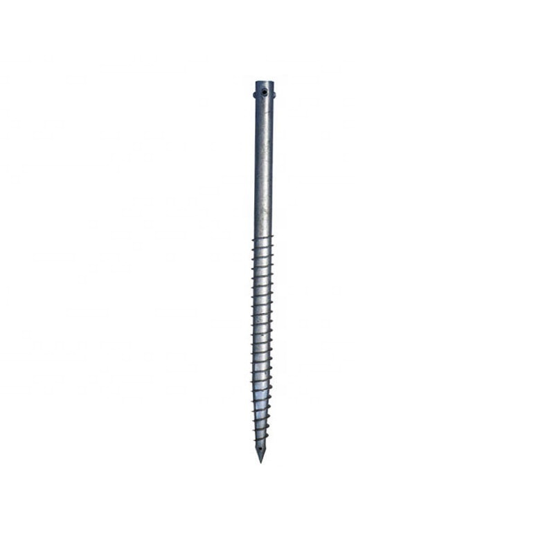 Manufacturer Galvanized Solar Mounting Component Ground Screw Anchor Pile For Construction Foundation