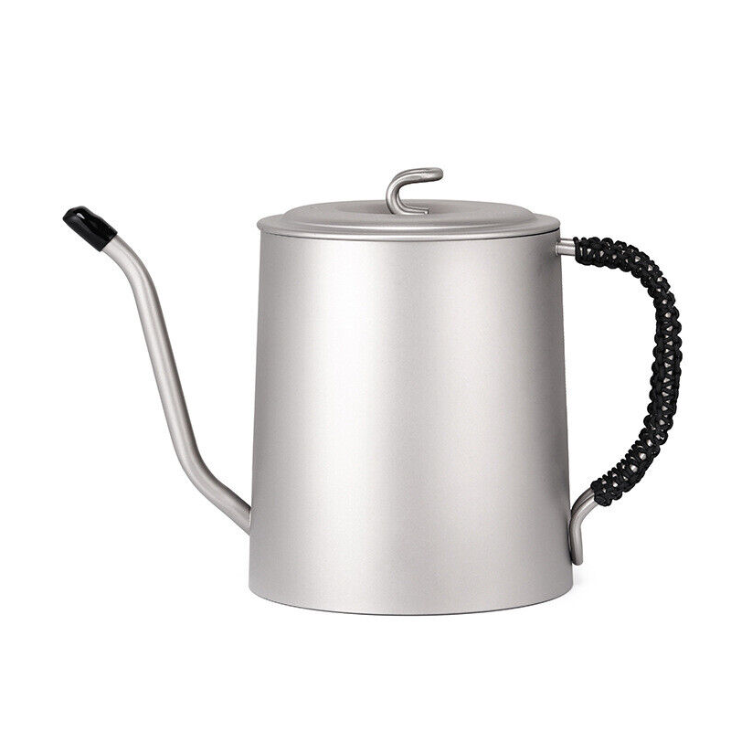 Hand Coffee Pot Coffee Maker Kettle Pour Over Drip Pot Titanium Gooseneck Kettle