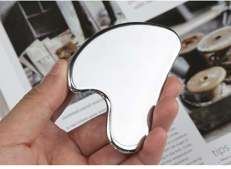 304 Medical Stainless Steel Gua Sha Facial Massage Tool Resin Gua Sha Metal Roller for Tighten Skin Care Stainless Steel Guasha