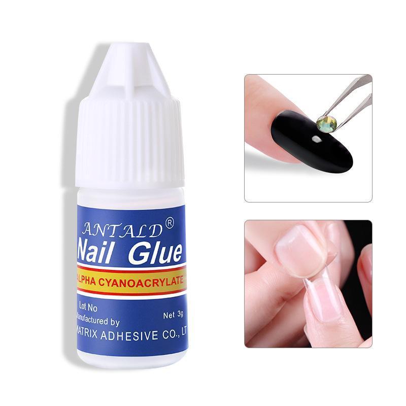 Long Lasting Nail Glue 3g for Artificial Nails Super Strong Adhesive Glue for Nail Decorations