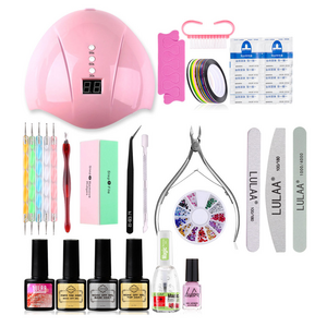 Gel Nail Polish Starter Kit 48 Colors 19 Pcs With 36W LED UV Nail Lamp Nail Lacquer Varnish Gel Polish with Full Manicure Tools