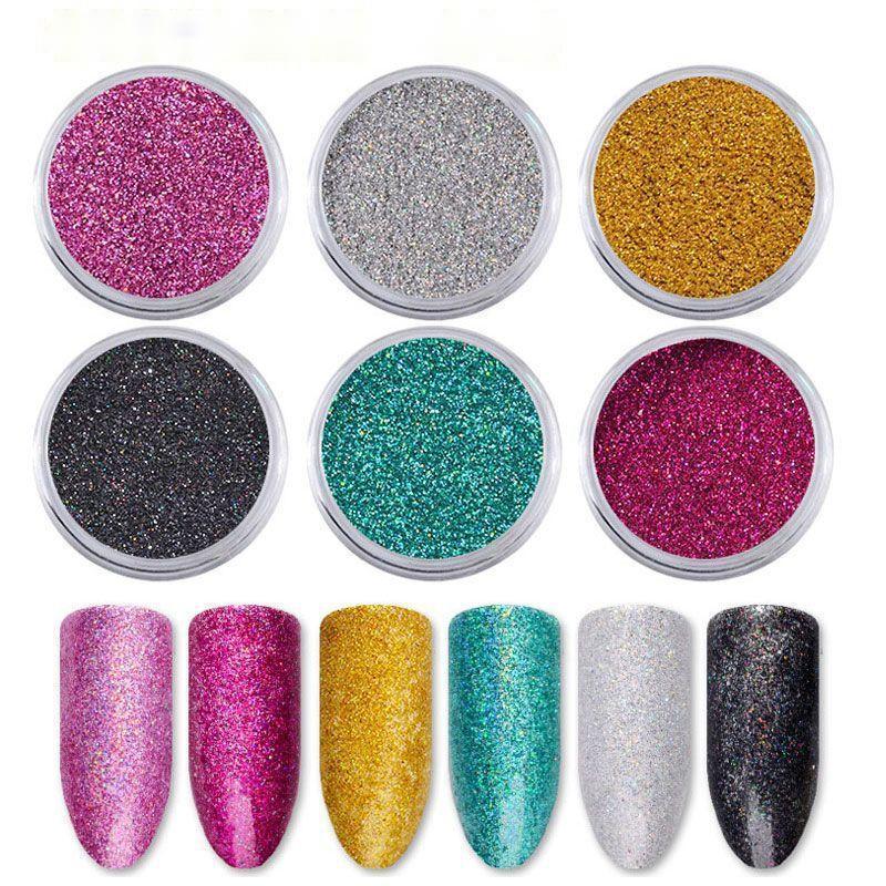 12 Colors Solid Laser Magic Mirror Powder Chrome Pigment for Epoxy Loose Pigments Plating Metal Nail Art Pressed Powder