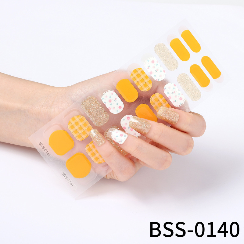 172 Designs Beach Vacation 3D Semi cured Gel Nail Sticker Top Quality Custom Logo Winter Holiday Nail Polish Gel Nail Wrap