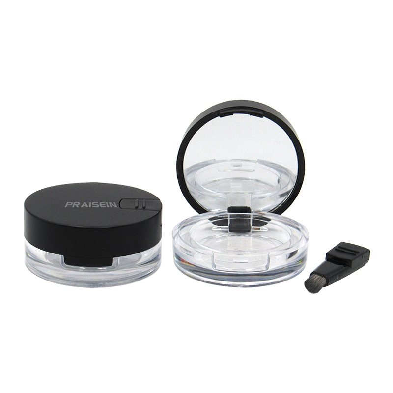 OEM custom clear eyebrow cream container with mirror plastic eyebrow tint dye cream gel box