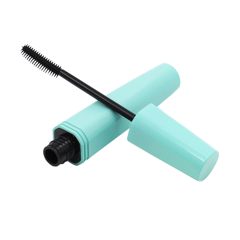 Creatively-designed mascara container with silica gel brush 15ml portable multiple color cosmetic plastic empty tube