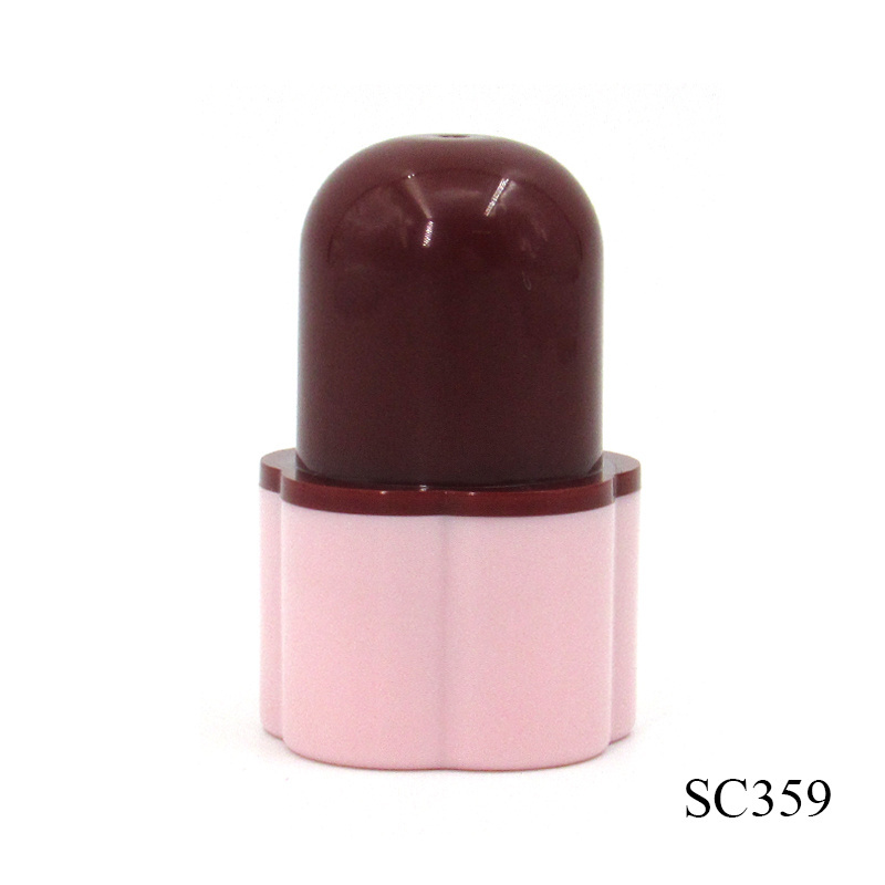 Lovely flower shaped plastic empty lip gloss tubes wholesale custom small lipgloss container cosmetic packaging supplier