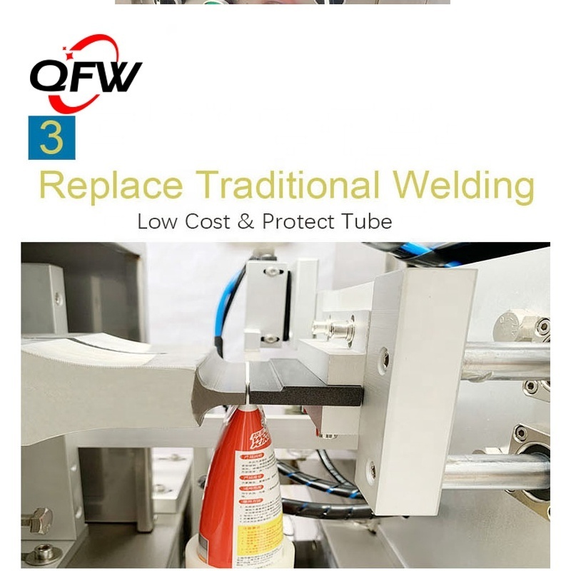 QFW Semi Automatic Ultrasonic Cream Tube Sealing Cutting Machine and Sealing Machine