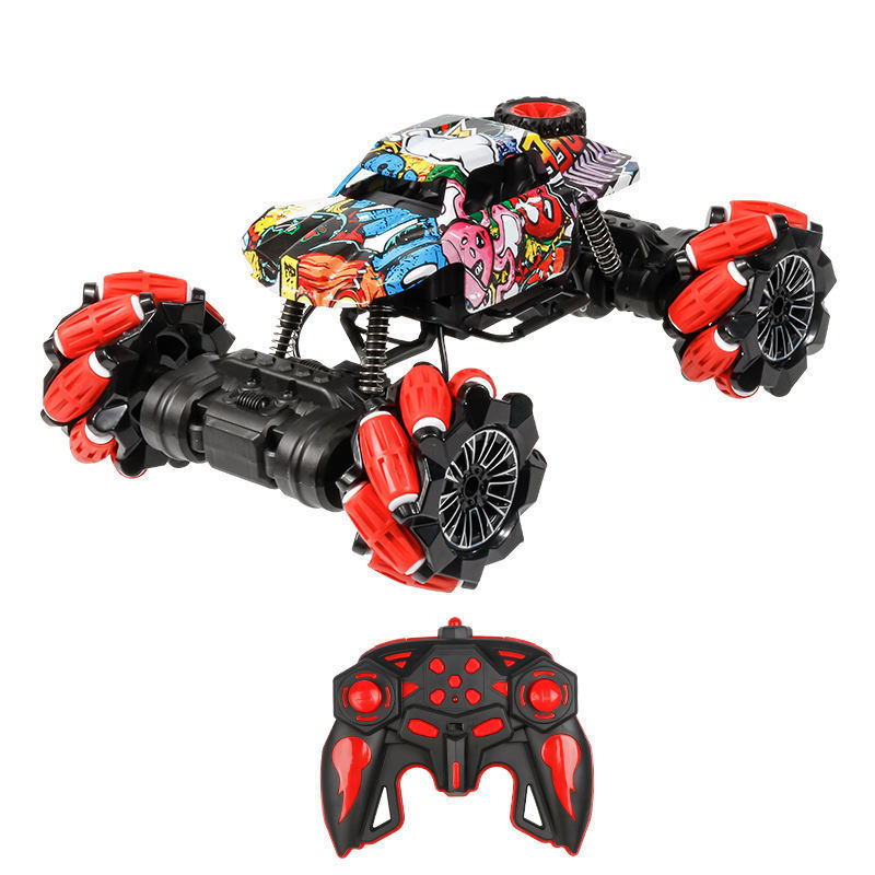 2.4G Dark Light Remote Control Rechargeable 360 Stunt Rotate Truck Rc Racing Off Road Climbing Monster Car For Kid