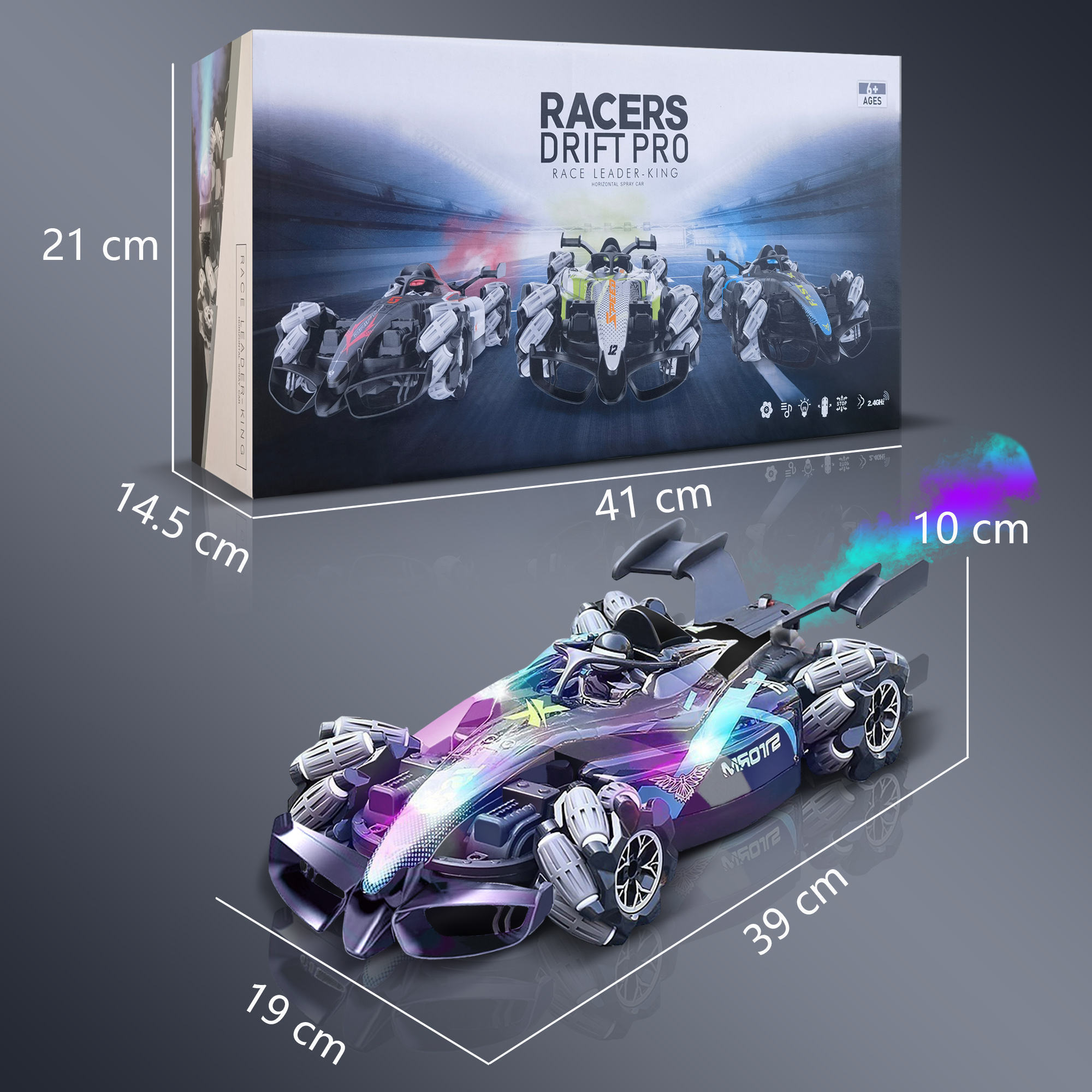 Kids Toys Rc 2.4g Electric Remote Control F1 Racing Car 4wd High Speed Drift 360-degree Stunt Sports Car Children's Toys Gift