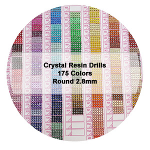 Mosaic Shiny Nail Beads Embroidery 2.5mm Resinstone Diamond Painting Round Crystal Resin Drills For DIY Diamond Painting