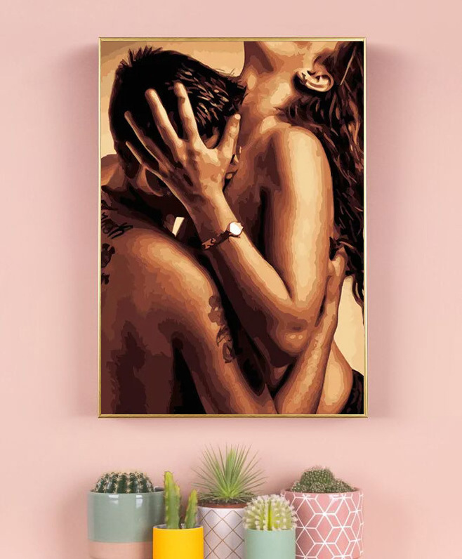 5d Diamond Diamond Kit DIY Couple Nude Diamond Painting Decorative Art