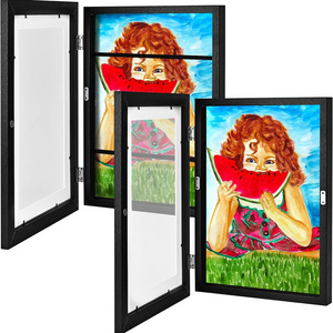 Kids Art Frames Front Opening 9x12, Kids Artwork A4 Picture Display Frame, Kids Interchangeable Art Storage