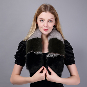 Polo Shirt With Fur Collars fox Fur Fabric Collar Fox Fur Jacket Collar