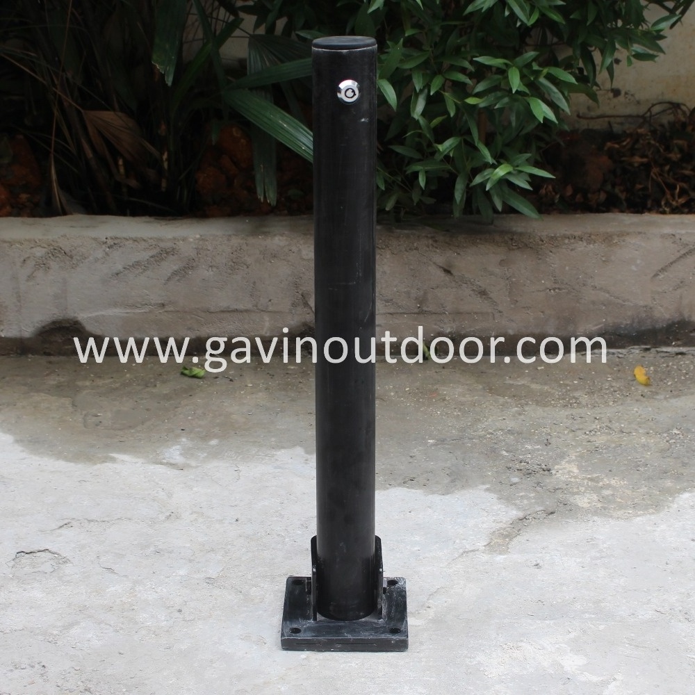 E-coating metal foldable bollard collapsible parking bollard