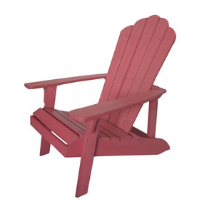 Customized all recycled plastic wood slats beach chair with backs outdoor coastal HDPE beach adirondack chair