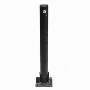 E-coating metal foldable bollard collapsible parking bollard