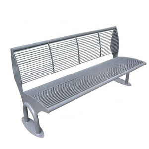 Metal garden bench public seating bench street furniture