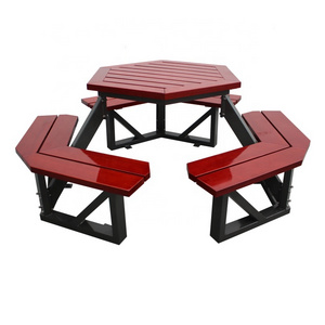 Outdoor wooden picnic table set lifetime picnic table for sale Guangzhou Gavin street furniture manufacturer