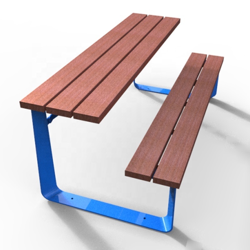 Gavin new outdoor steel frame recycled plastic picnic tables and benches furniture