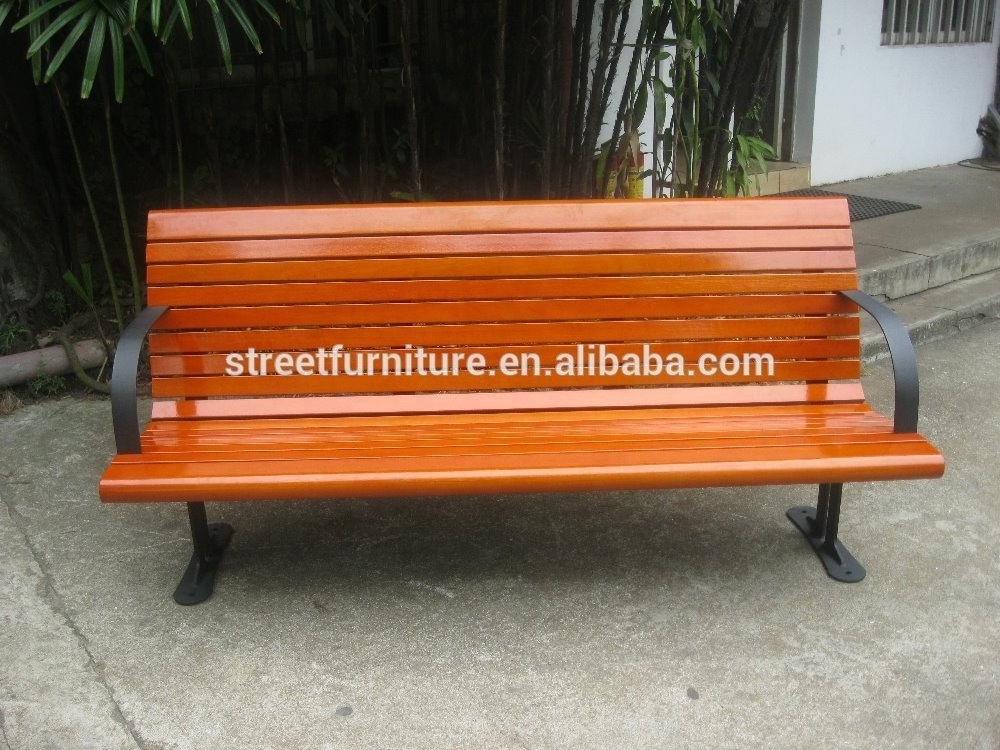 Used wooden shopping mall benches park bench for sale