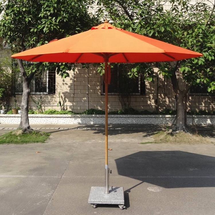 Outdoor umbrella parasol for outdoor picnic table