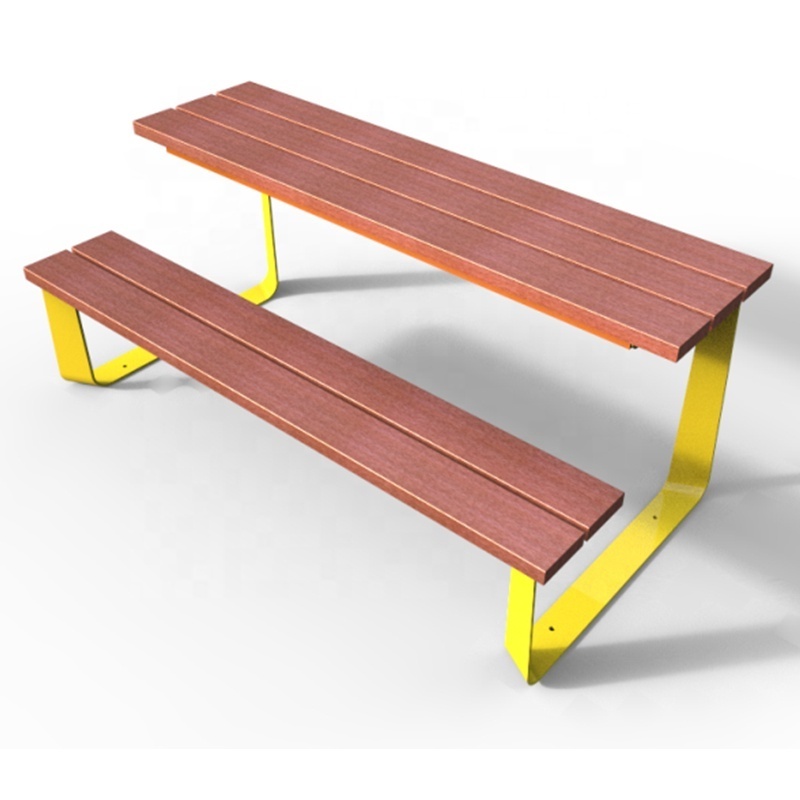 Gavin new outdoor steel frame recycled plastic picnic tables and benches furniture