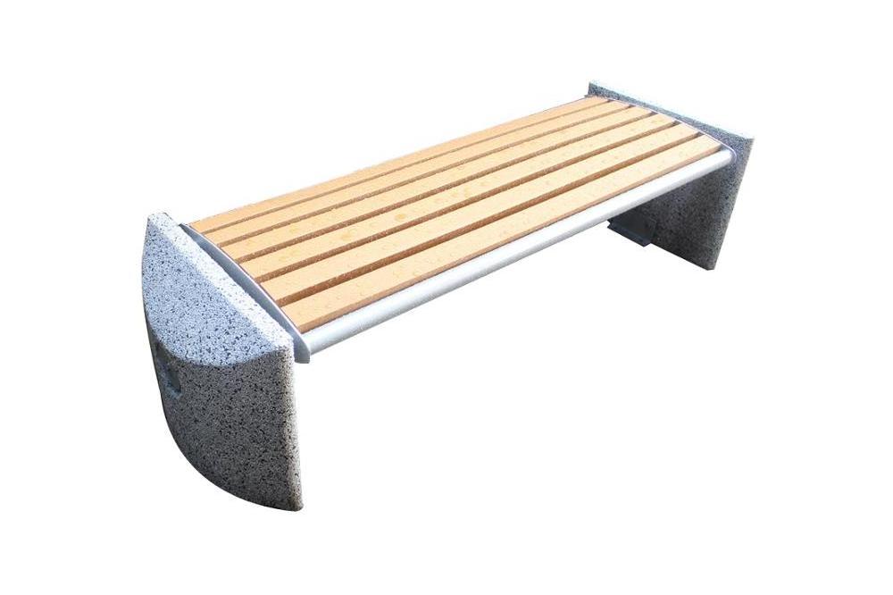 Guangzhou Gavin 2020 recycled plastic wood slats urban street furniture bench seating