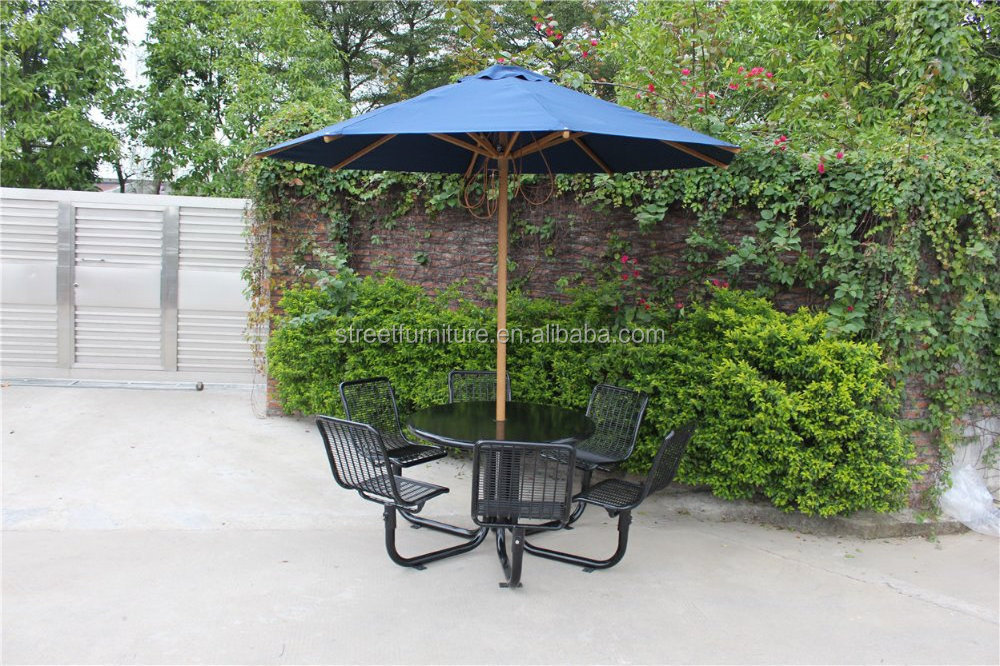 Outdoor umbrella parasol for outdoor picnic table