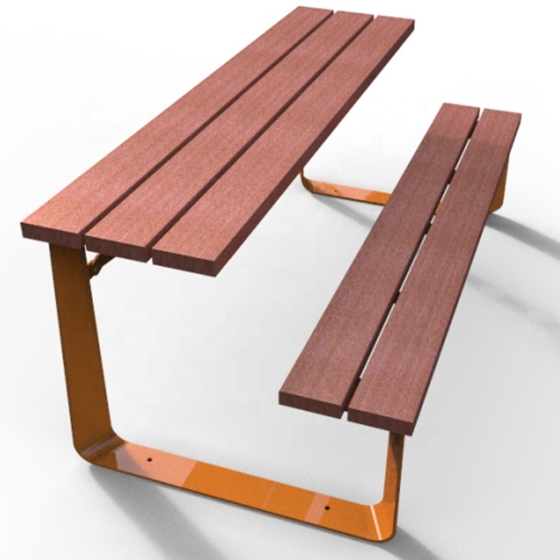 Gavin new outdoor steel frame recycled plastic picnic tables and benches furniture