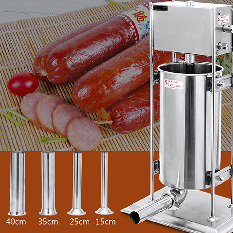 Vertical commercial electric sausage enema machine stainless steel household manual sausage ham sausage machine