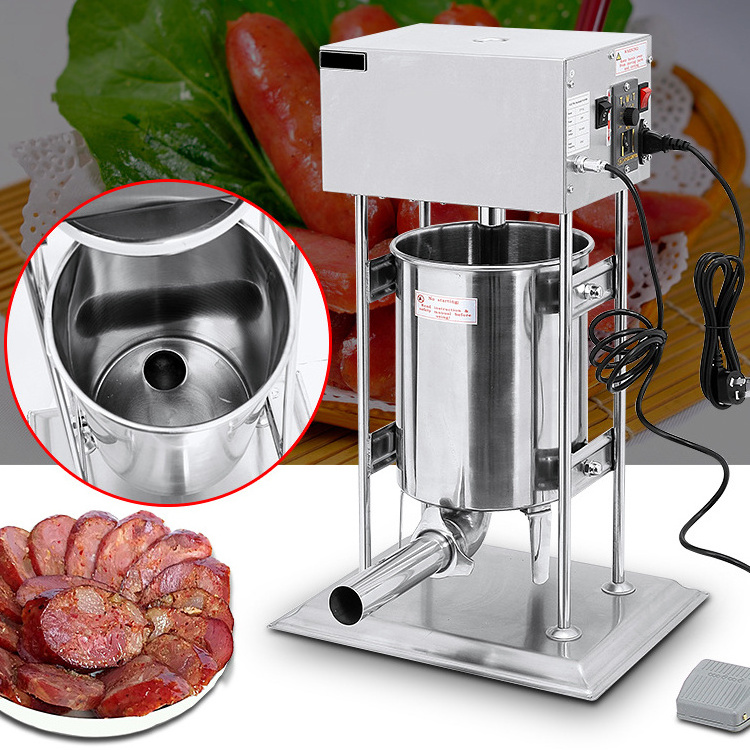 Vertical commercial electric sausage enema machine stainless steel household manual sausage ham sausage machine