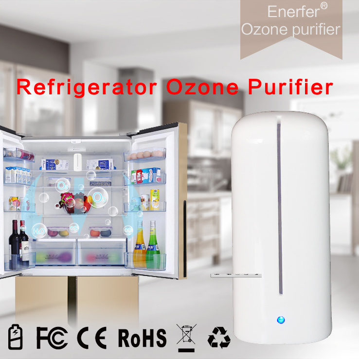 Portable Rechargeable Activated Oxygen Air Ozone USB Air Purifier Home Fridge Fresh Deodorizer for Refrigerator Closets Pet Car