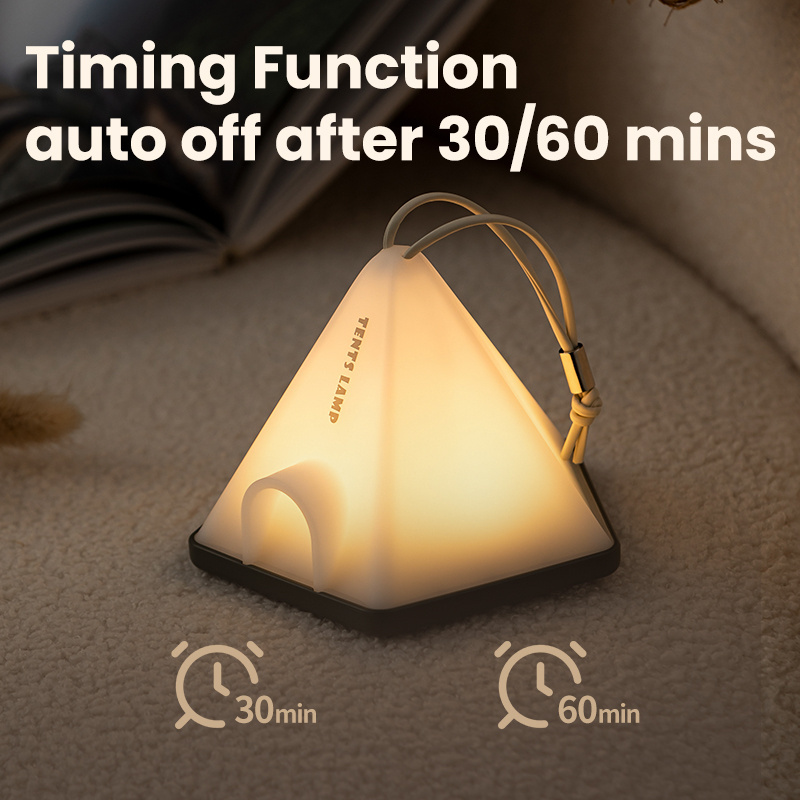 New Products 1200mah Battery Mini Usb Camping Tent Outdoor With Hanging Strap Warm White Bed Lamp Night Light