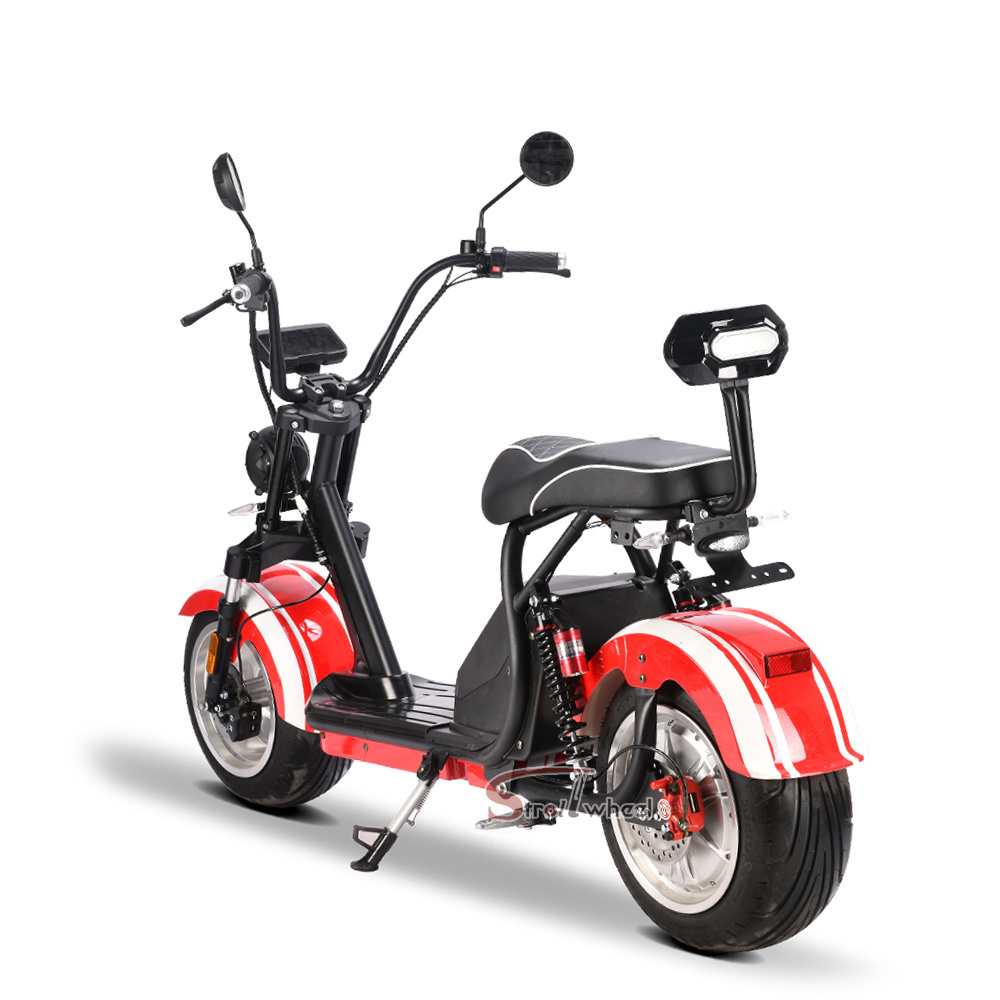 electric bike motorcycles 1500w 60v 12ah EEC COC citycoco scooter two wheel Powerful scooter fat tire