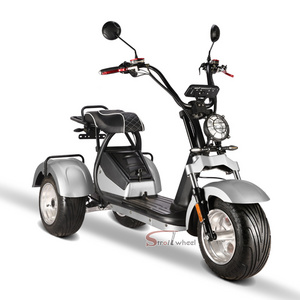 Swing tricycle fat tire electric scooter adultss 2000w motor bike 40ah citycoco Powerful e chopper motorcycles scooter