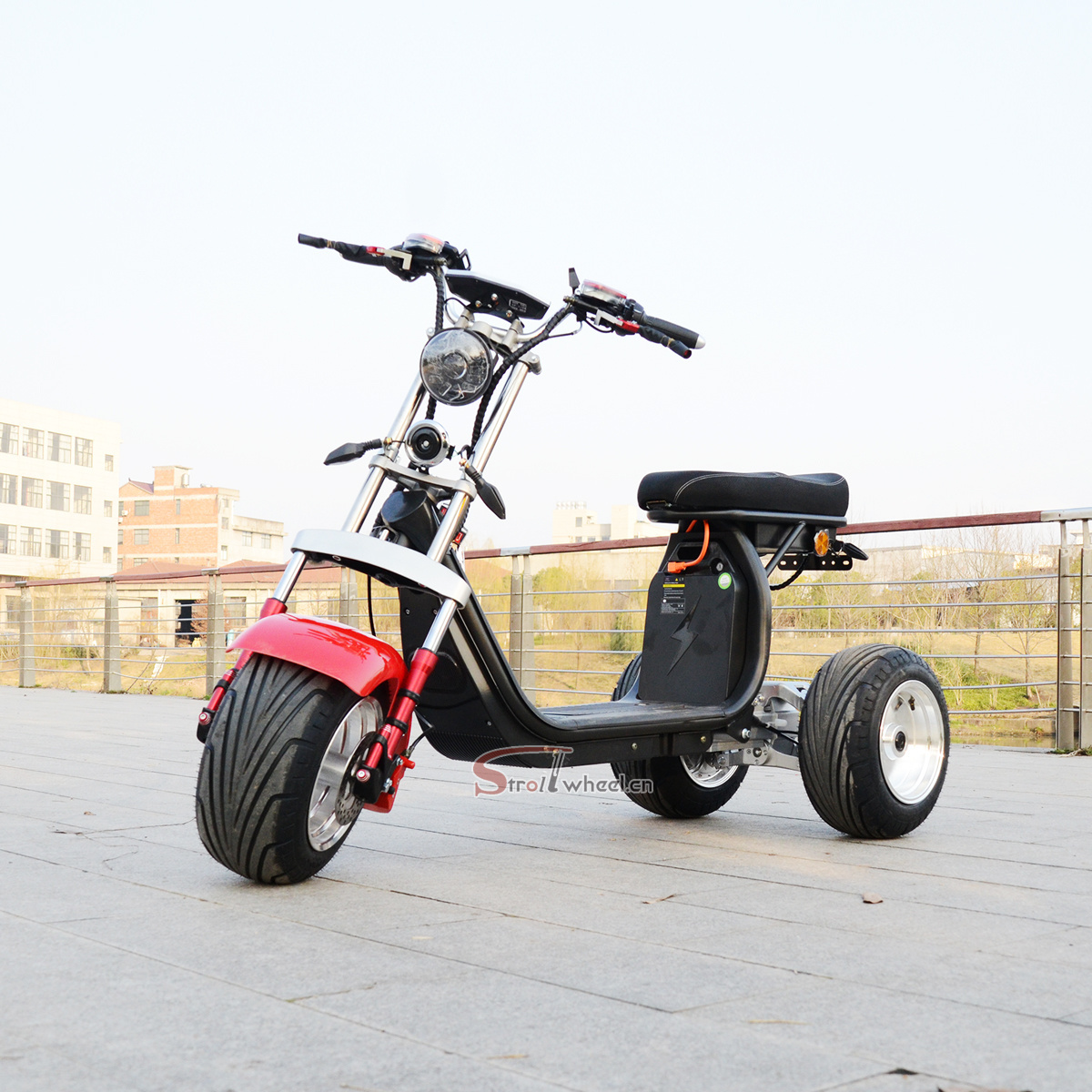 Electric Passenger Tricycle EEC 2000W 3000W 4000W Reverse Trike 3-Wheel Electric Mobility Scooters Citycoco