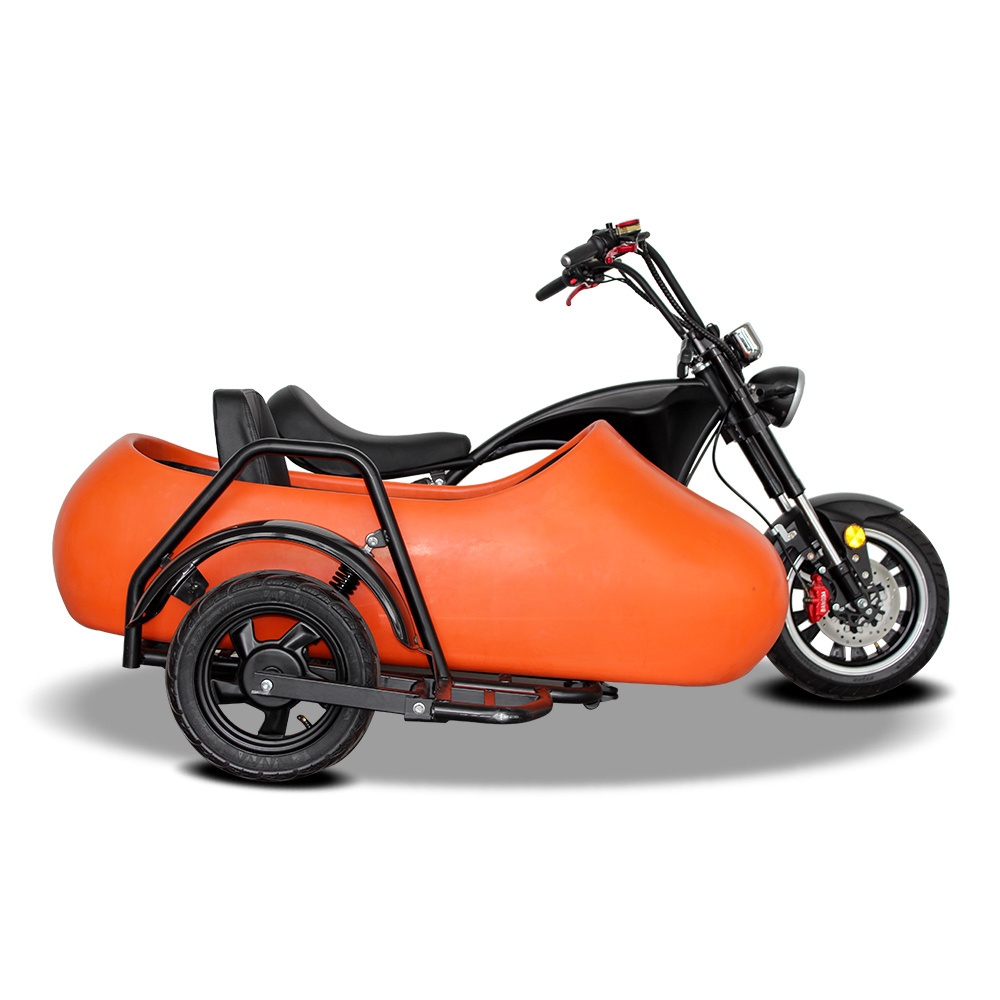 Electric bike 3000w 60v 30ah e-chopper 45km/h cargo e scooter motor bike citycoco with side car scooter