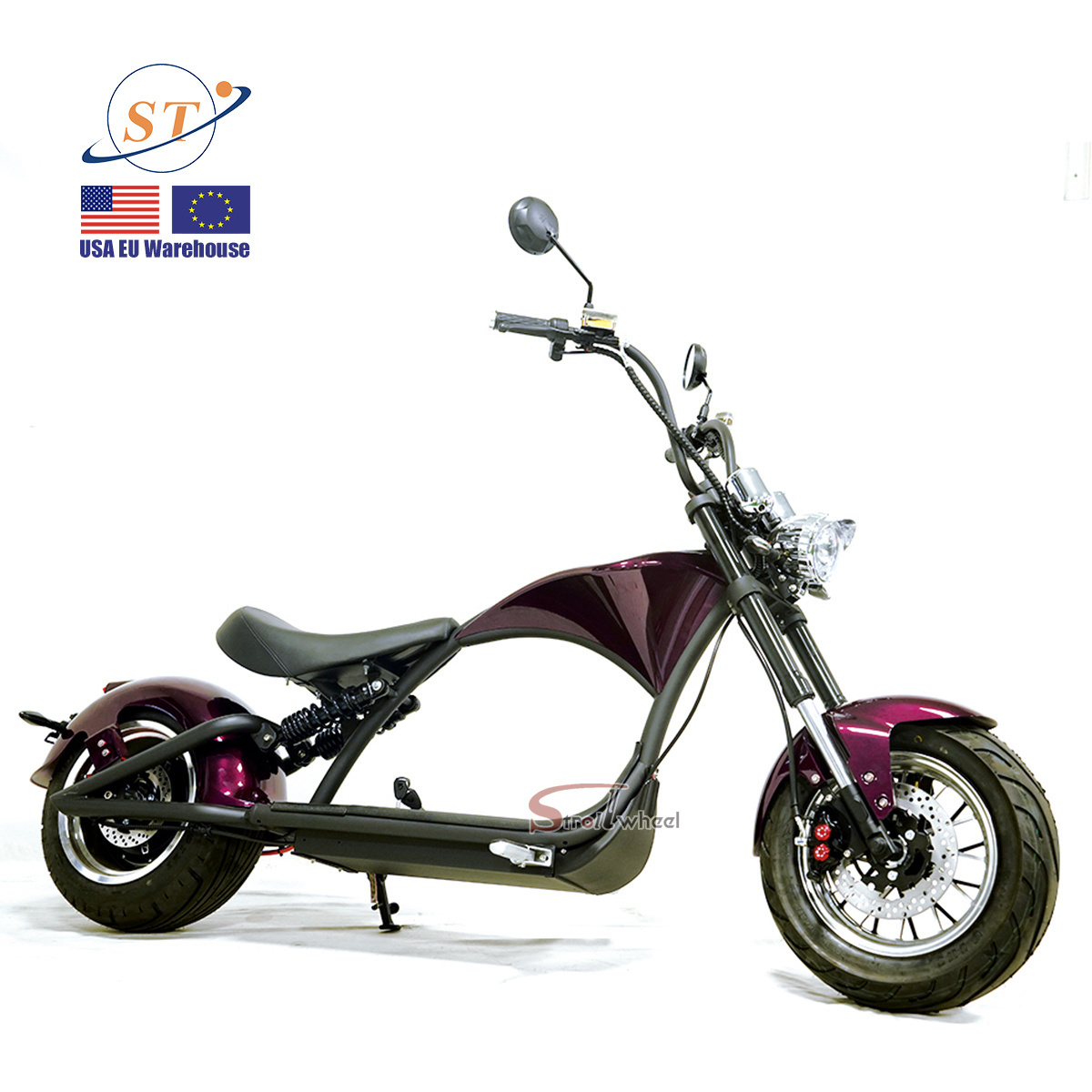 2000w e bikes 60v 3000w electric scooter chopper street legal eu warehouse citycoco for adult EEC COC