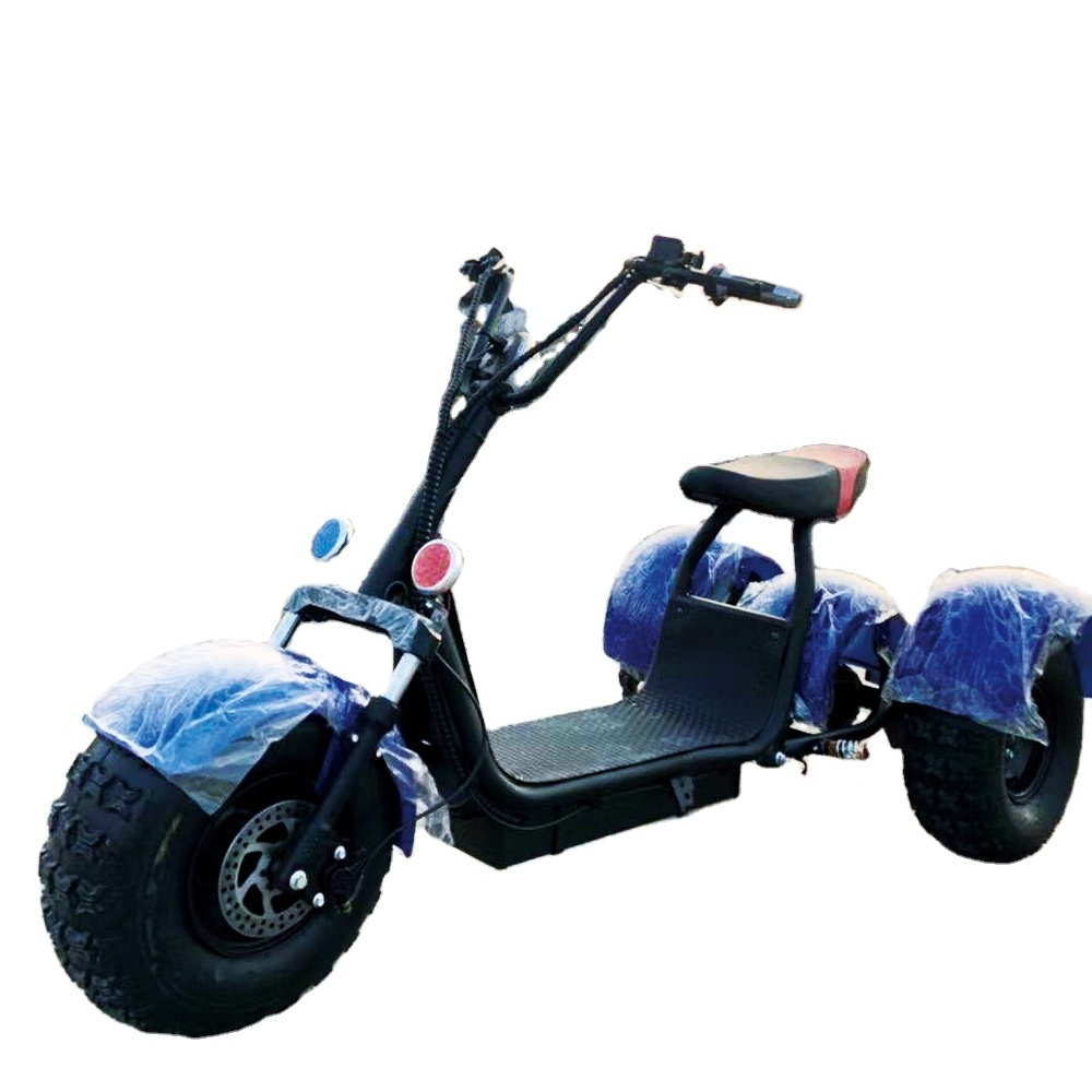 New model 3 wheel 1500w 60v 12ah citycoco electric scooters 1000w fat tire 2000W electric tricycle scooter