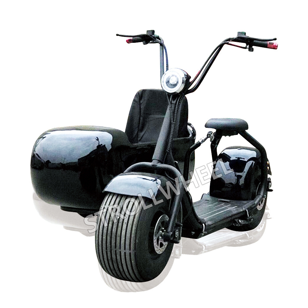 2000W Motor fat tire 3 wheel citycoco electric scooter electric tricycle