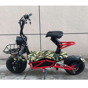 1000w 2 wheel fat tire electric scooter folding electric bike for adult