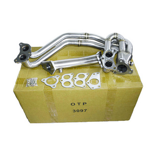 OTP Exhaust Pipe For Subaru Impreza WRX STI 2.5GT EJ20 EJ25 SUS304 Stainless Steel Equal Length Header+Uppipe For