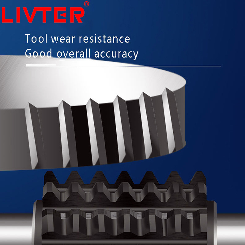 LIVTER Gear Hobbing Cutter Straight Spline Involute Spline Shaft Sprocket  Hob Cutter