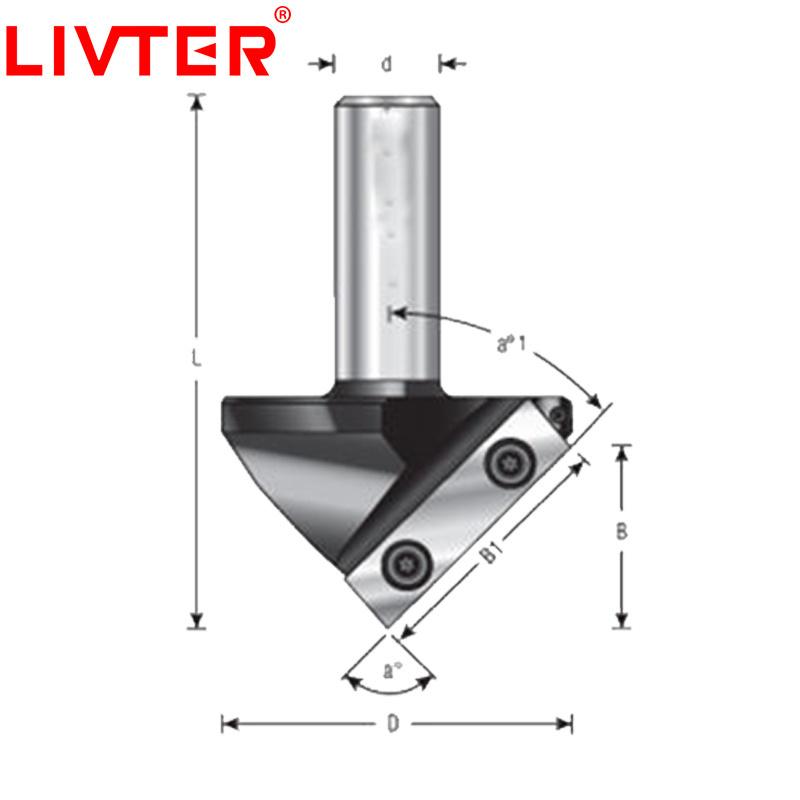 LIVTER High Quality Cnc Cutting Tools Solid Carbide Double Flute Spiral Bits CNC Router Bits