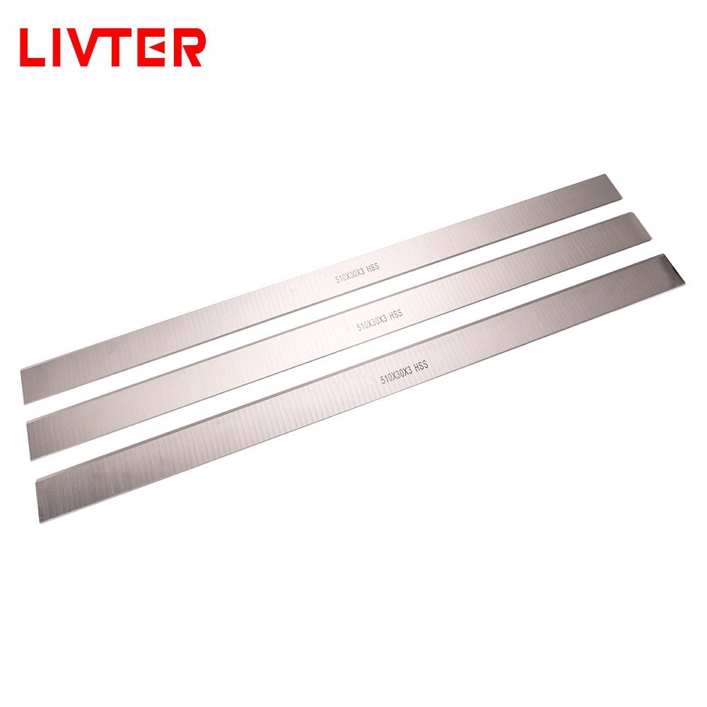 LIVTER  Planer Blade For Timber Peeling Standard Size Chipper Knife  Solid Alloy Wood Cutter Blade HSS Thickness Planer Blades