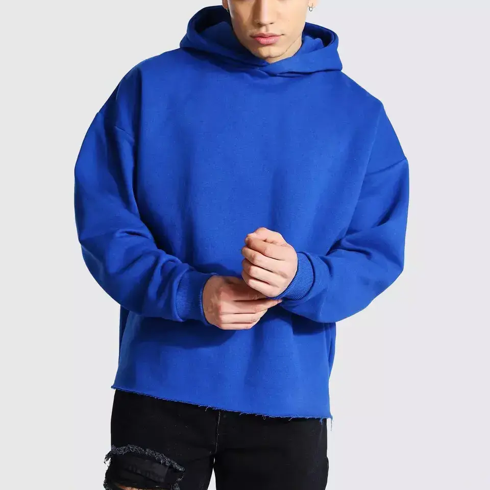 Winter custom oversized plain cotton blank hoodies mens pullover unisex bulk plus size men's hoodies & sweatshirts