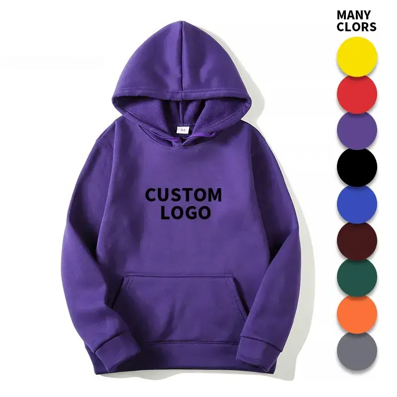 Winter custom oversized plain cotton blank hoodies mens pullover unisex bulk plus size men's hoodies & sweatshirts